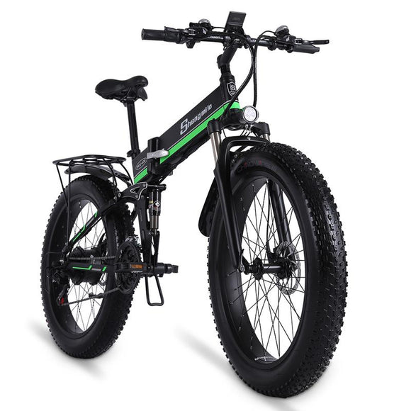 Shengmilo MX01 1000W 48V Foldable Electric Mountain Bike with Full Suspension 03