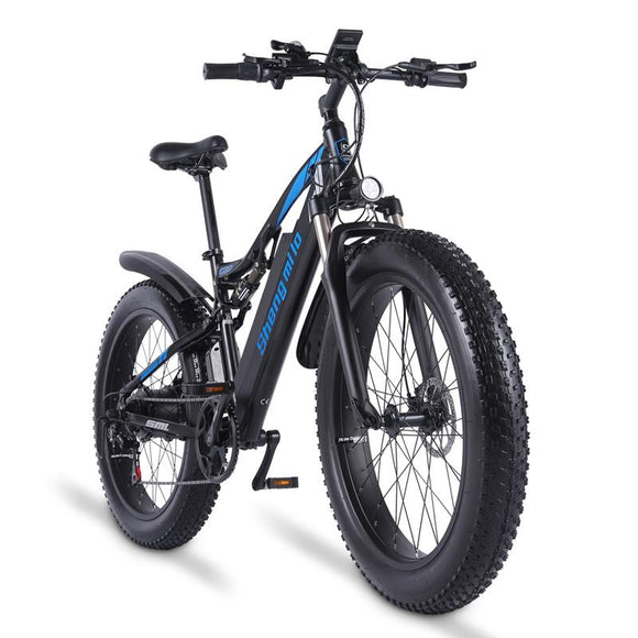    Shengmilo-MX03-Full-Suspension-Electric-Bicycle-1000W-Ebike-Mountain-bike-with-Fat-Tires5
