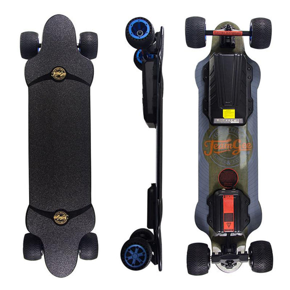 Teamgee H20T 1200W Dual Motor Electric Skateboard with rubber wheels 08