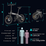 Himo Z20 36V 250W 20" Folding Electric Bike 05