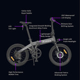 Himo Z20 36V 250W 20" Folding Electric Bike 04