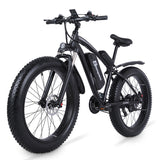 Shengmilo MX02S-48V-1000W-26-Inch-Fat-Tire-Electric-Mountain-Bike Black 02