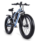 Shengmilo MX02S-48V-1000W-26-Inch-Fat-Tire-Electric-Mountain-Bike Blue 01