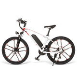 Samebike SM26 48V 350W 26" Electric Mountain Bike White