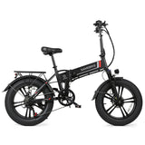 Samebike T7 48V 750W 20" Fat Tire Electric Bike Black 02